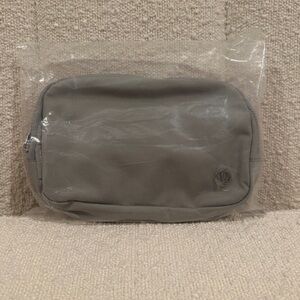 Gray/silver lululemon belt bag new with tags
